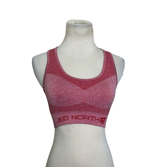 Jed North pink red racer back sports bra size XS/S - Picture 5 of 7